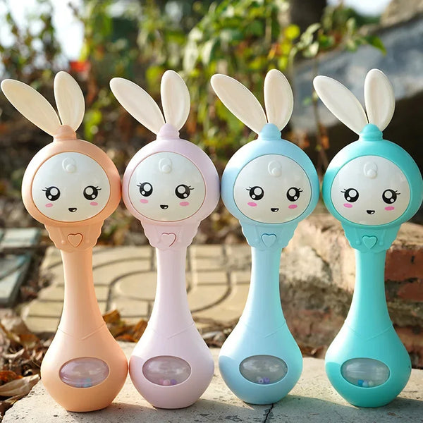 Baby Music Flashing Rabbit Rattle Toys