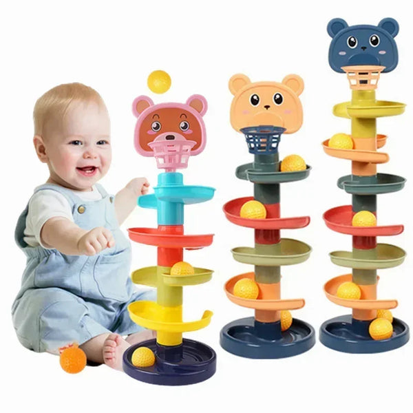 Baby Ball Drop and Rolling Ball Pile Tower Toys