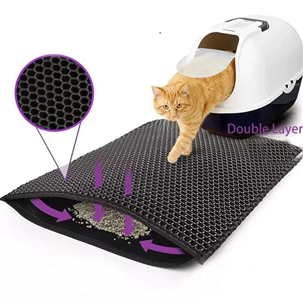 Cat Double Layer Litter Box Mat